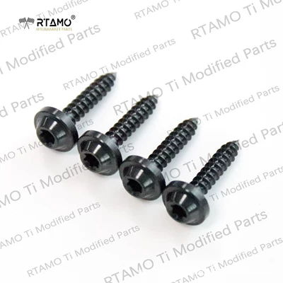 Spring 150 GTS300 GTV, Motorcycle bumper - barbecue-grill-titanium-alloy-screws-black-4-pieces