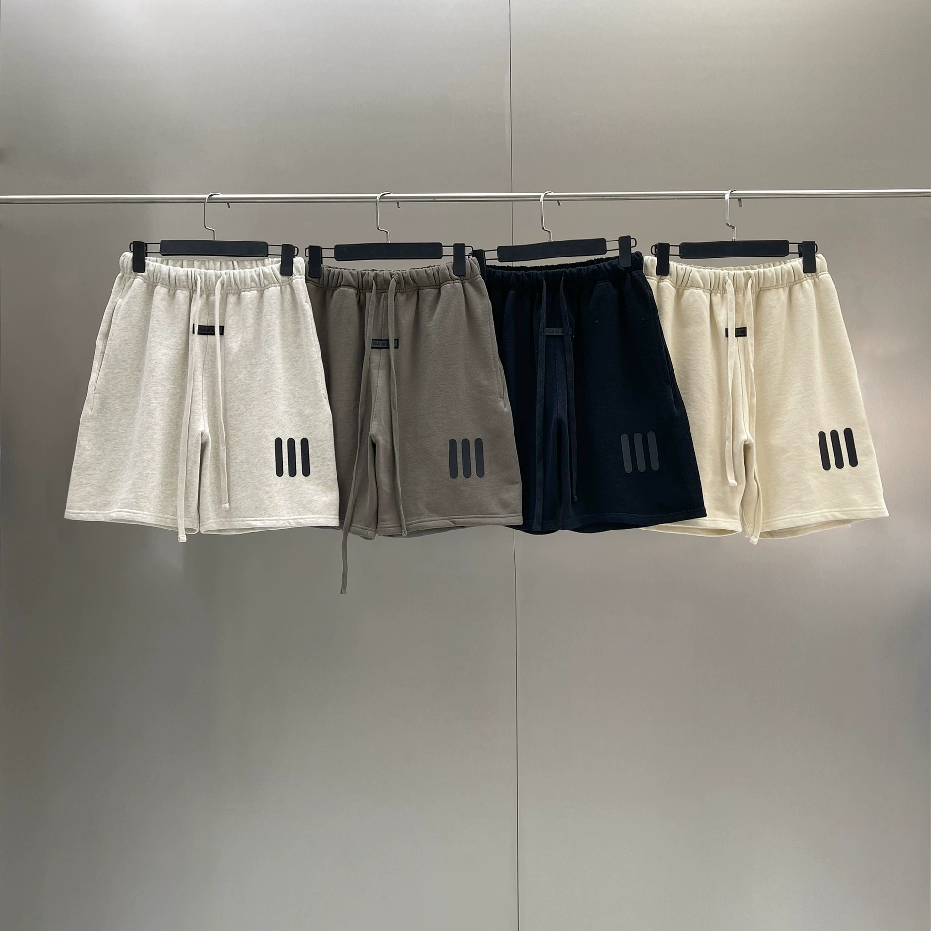 Повседневные шорты Fear of God Season 8 Main Line Three Bar из хлопка, высокий посадка Takama, уличный свободный крой, унисекс, летняя модель I