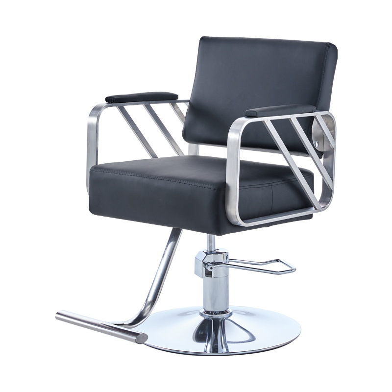 Fábrica directa barbería silla salón de peluquería silla de corte de pelo elevador red silla de acero inoxidable corte de pelo