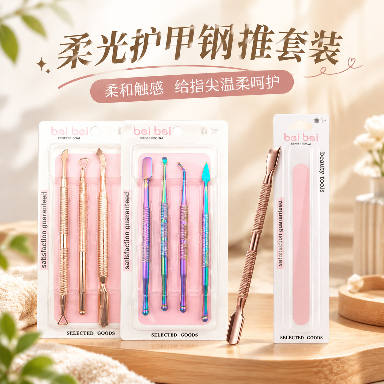 Nail Art Sanding Steel Pusher, Russian-Style Double-Headed Stainless Steel Multifunctional Nail Removal Tool, Nail Care Steel Pusher, Russian-Style Steel Pusher