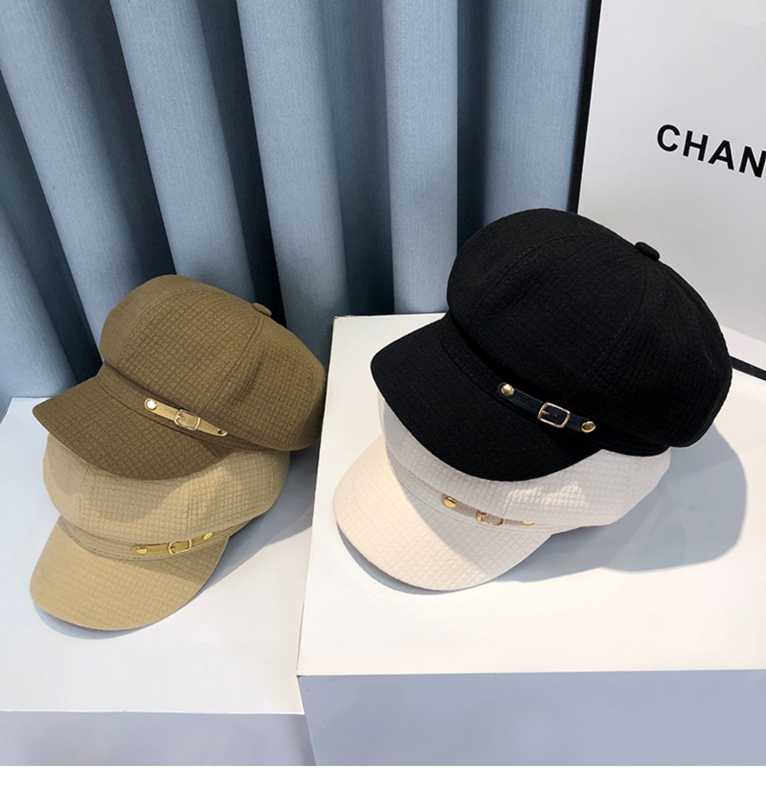 British style beret children's Korean version internet celebrity fashion versatile painter hat duck tongue newspaper boy_voghion.com