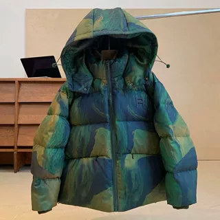 油画风儿童中大童羽绒棉服男童保暖加厚冬季外套洋气耐脏反季清仓