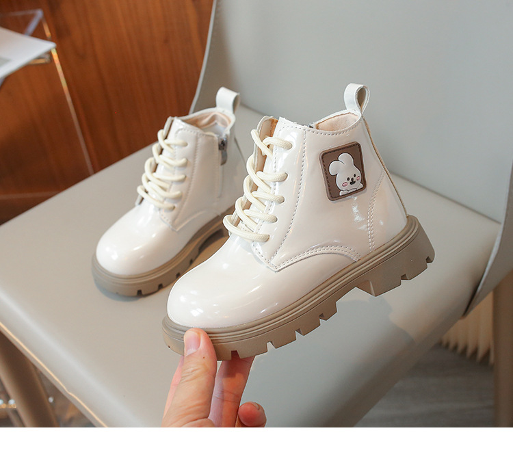 Kinder 2024 Trendy Fashion Mädchen Vielseitige Martin Jungen Frühling und Herbst Britischen Stil Kurze Stiefel_voghion.com