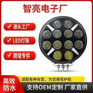 跨境专供9寸圆形欧卡射灯挖掘机检修灯越野车改装射灯货车车顶灯