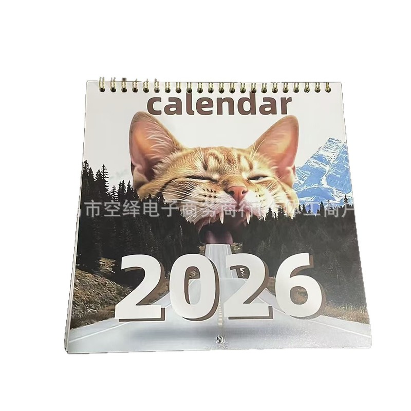 2026跨境新品Magical Cat抽象魔法猫日历是猫爱好者的理想礼物|undefined