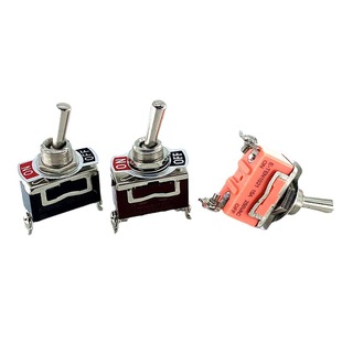 Hot-Selling 12mm Medium-Sized Toggle Switch E-Ten 51.05kg Pin Two-Speed All-Black Screw Foot Rocker Toggle Switch