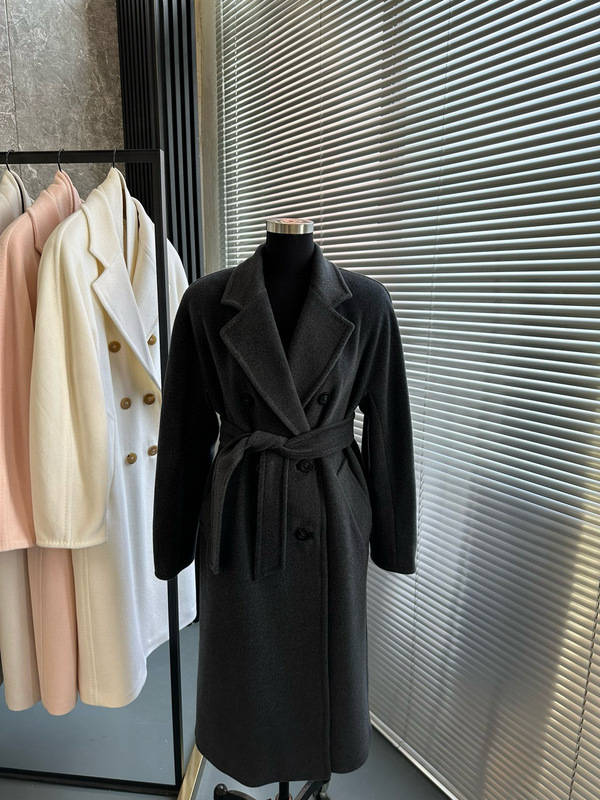 M家经典驼色羊毛双排扣101801羊绒大衣女2025秋冬中长款毛呢外套|undefined