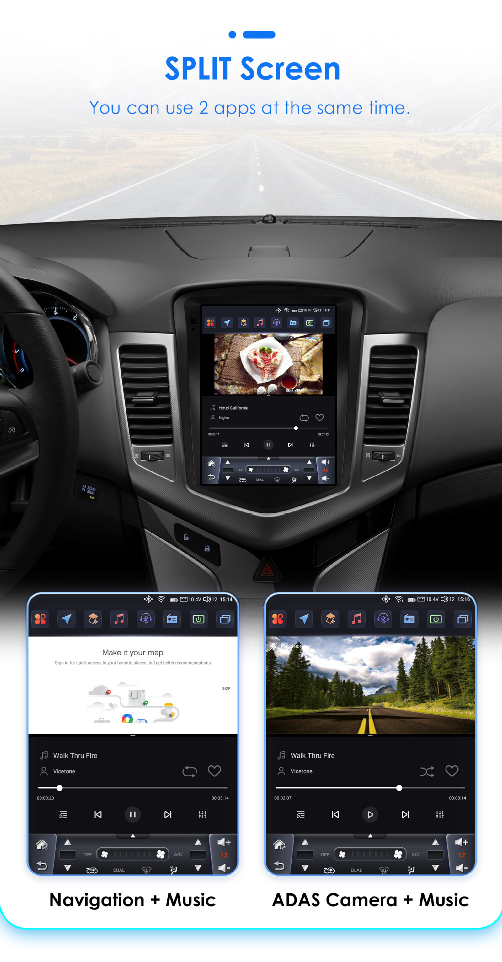 Suitable for Chevrolet Cruze 08-12 Vertical Screen Dedicated 9.7inch Android Navigation Car Gps Hd Mp5
