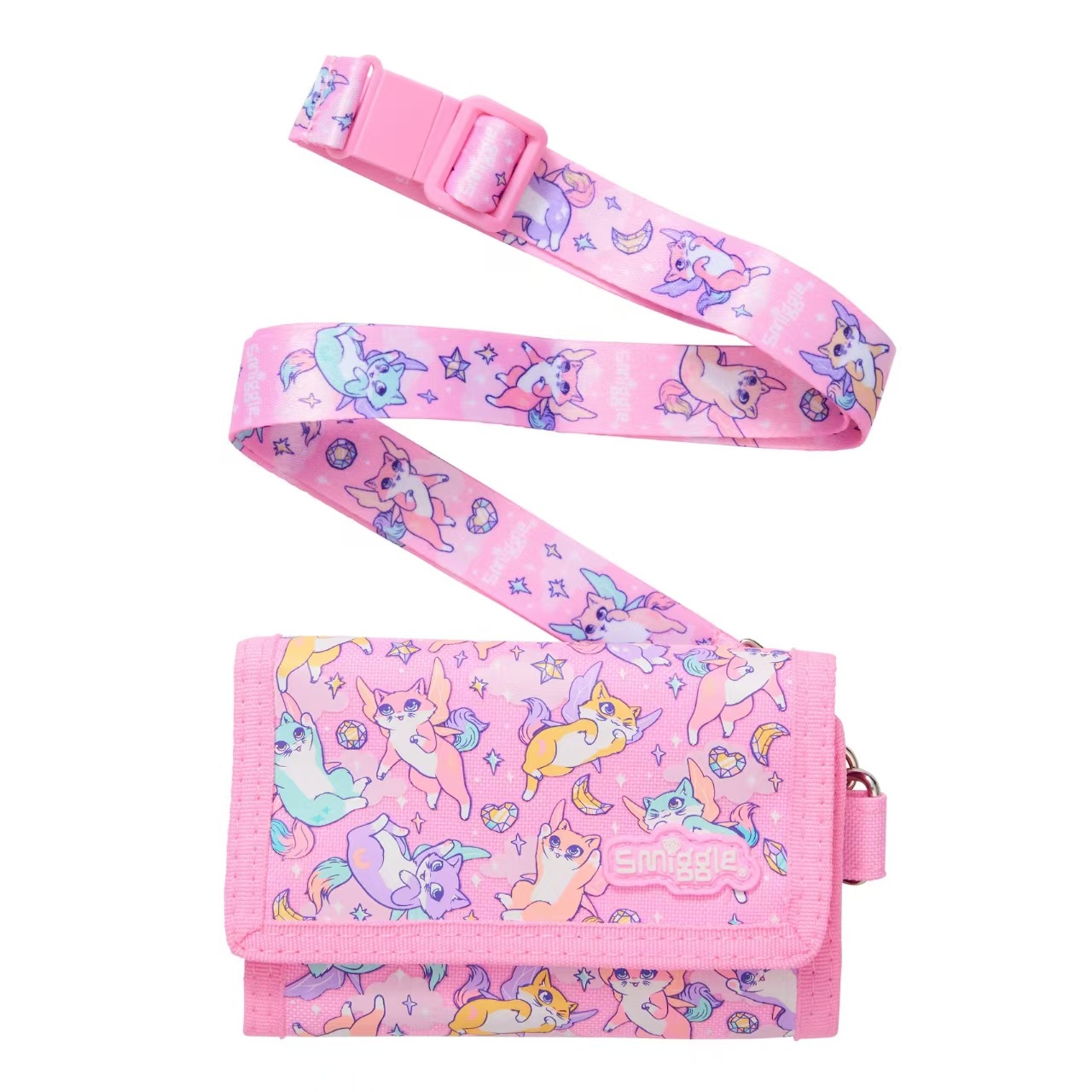 Australia smiggle estudiante titular de la tarjeta de la cartera de los niños plegable macho y hembra bus de dibujos animados titular de la tarjeta de regalo de cumpleaños