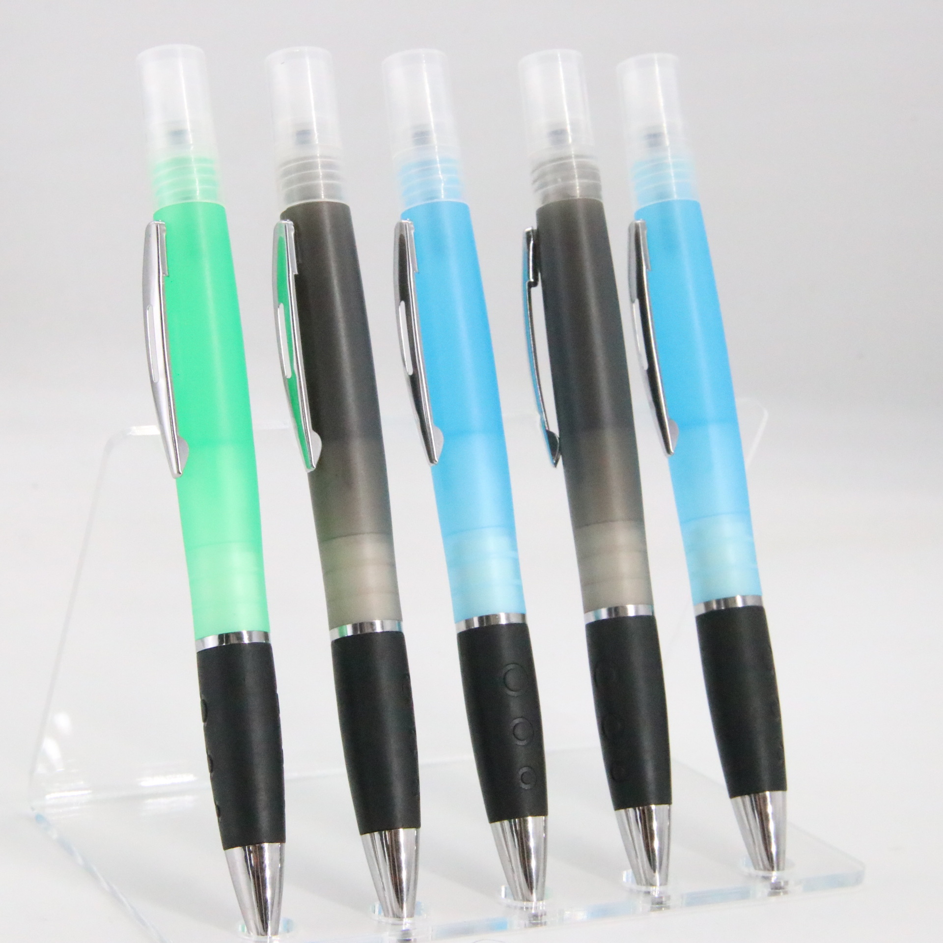 Rotary spray autónomo sub-embalaje botella de spray se puede dividir en la fábrica de perfume de alcohol al por mayor bolígrafo publicidad pluma de plástico