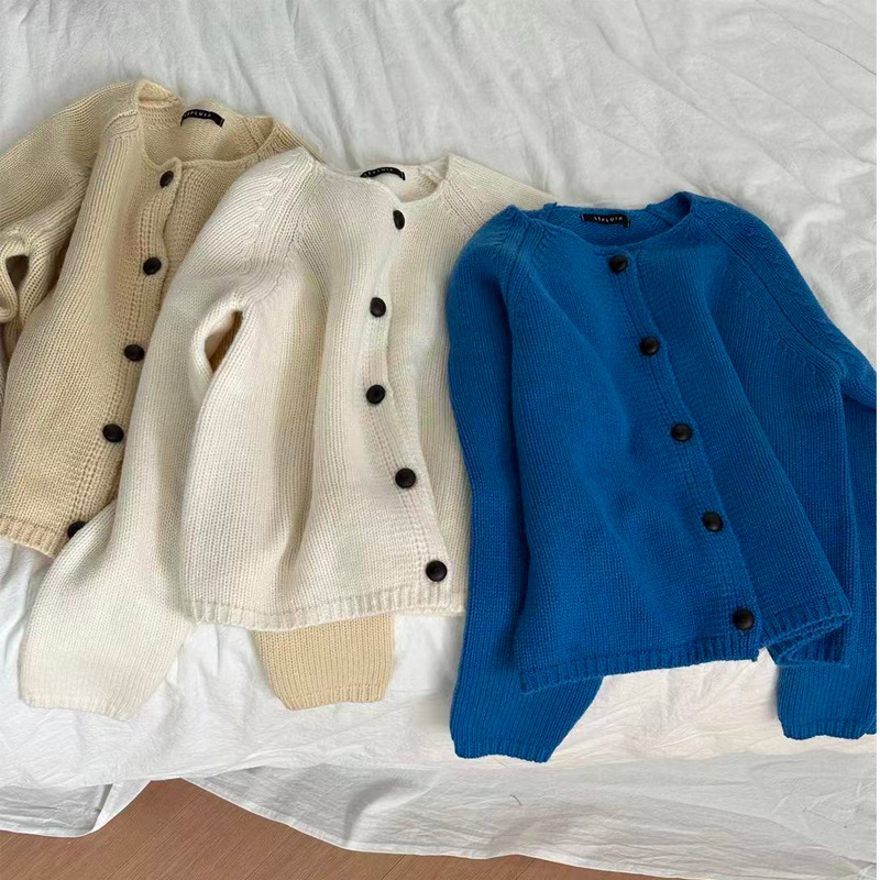 Wool cardigan Korean style Puyuan entity wholesale stall women's clothing