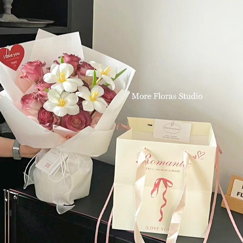 Bolsas de regalo cuadradas, bolsas de regalo de cumpleaños, bolsas de papel de embalaje de arco grande