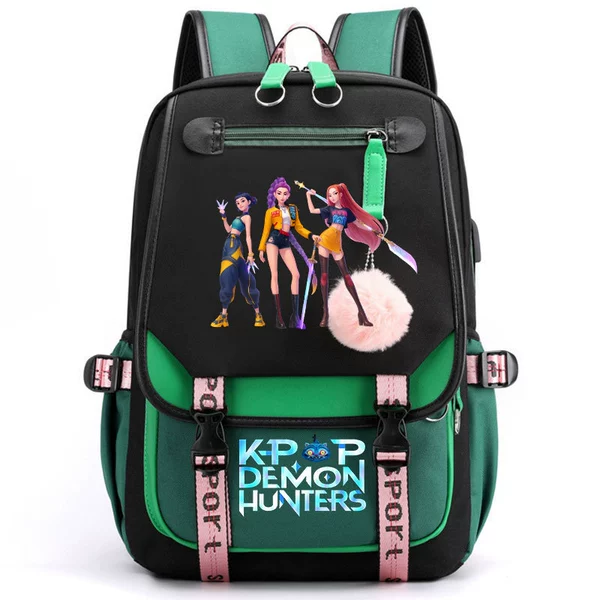 O Backpack/Black and Green Witch Hunters 08