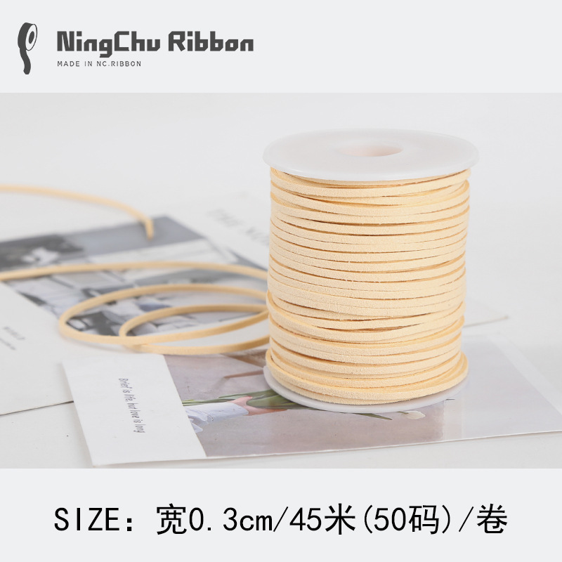 Coreano terciopelo deerskin cuerda floral terciopelo cinta ramo fresco cinta DIY regalo vaca cadena regalo decoración de la torta