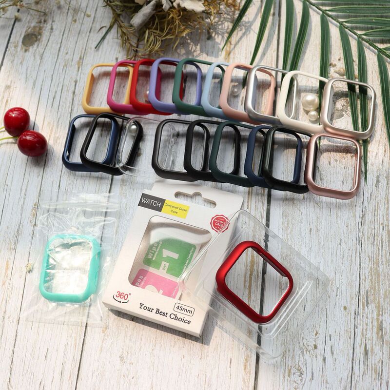 Suitable for Apple Watch Watch Protective Case Se-Series11 Pc Spray-Painted Hollow Apple Watch Case