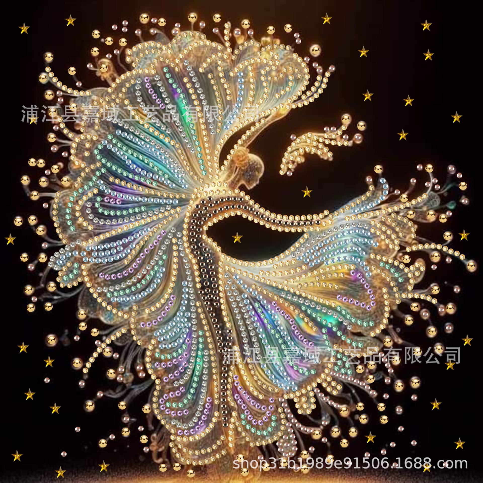 1Pc30*30Cmdiy Dancer Shaped Diamond Bright Diamond 5D Diamond Painting Set, Frameless Art Decorative Painting.