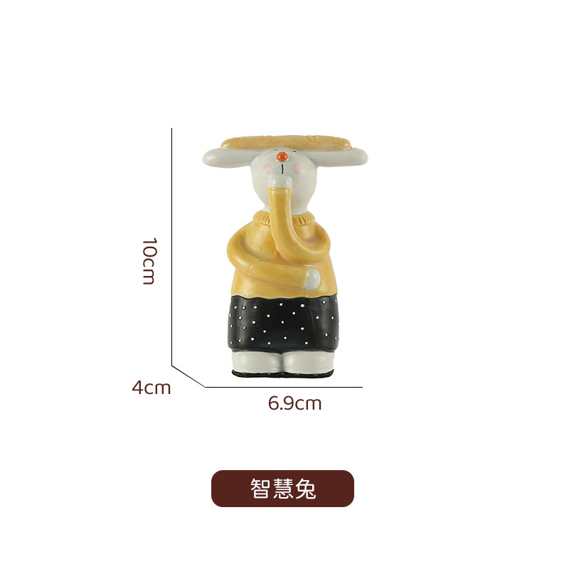 景德镇创意陶瓷家居摆件桌面装饰品电视柜入户玄关摆件卡通玩偶|undefined