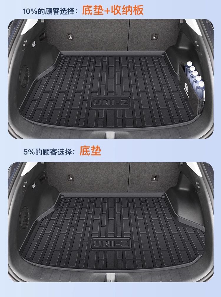 Suitable for Changan UNIZ Trunk Mat 25 TPE Encircled Hybrid Trunk Mat Automotive Interior