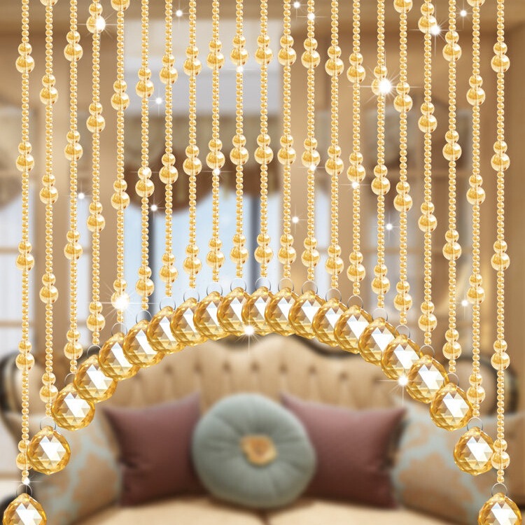 Crystal Gourd Bead Curtain New Style Door Curtain Toilet Partition Curtain Decorative Door-To-Door Curtain Kitchen Bedroom Hanging Curtain Bathroom Crystal Gourd Bead Curtain New Style Door Curtain Toilet Partition Curtain Decorative Door-To-Door Curtain Kitchen Bedroom Hanging Curtain Bathroom