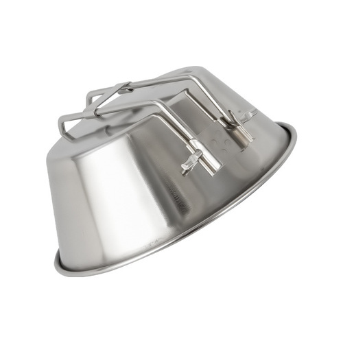 Outdoor folding portable handle bowl 304 stainless steel camping picnic bowl outdoor camping tableware snow pull bowl