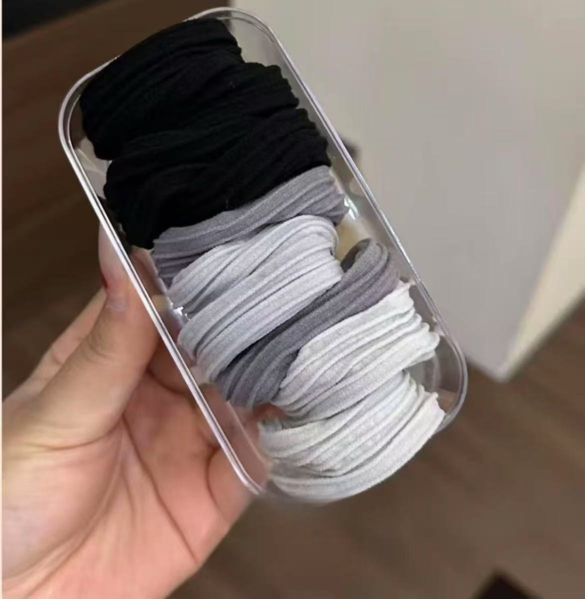 Gomas para el pelo de alta elasticidad, colores, en caja – Mayorista de Yiwu