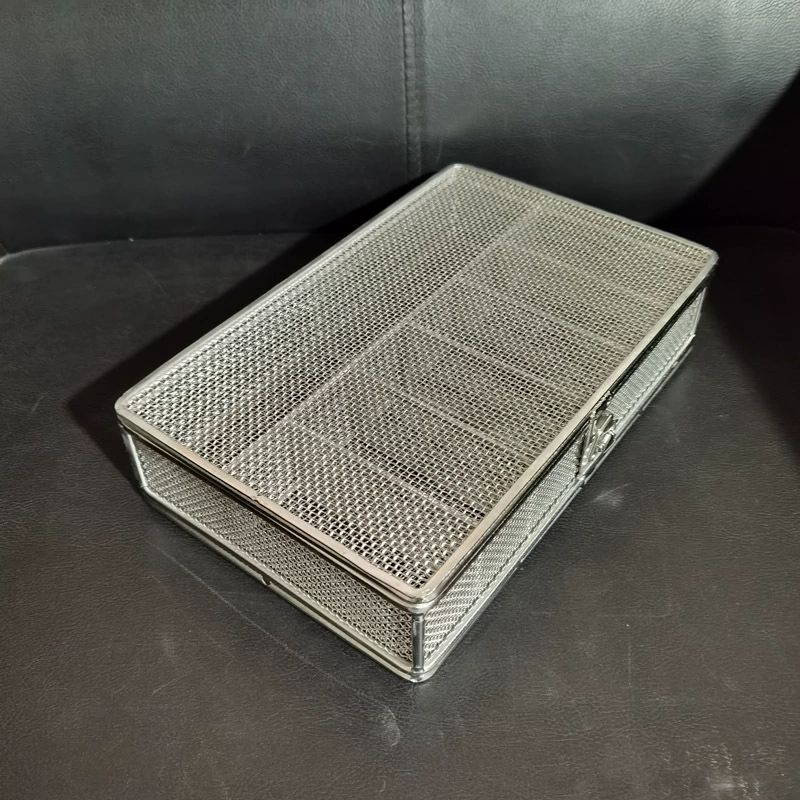 Filter stainless steel, rectangular basket, stainless steel AISI 304
