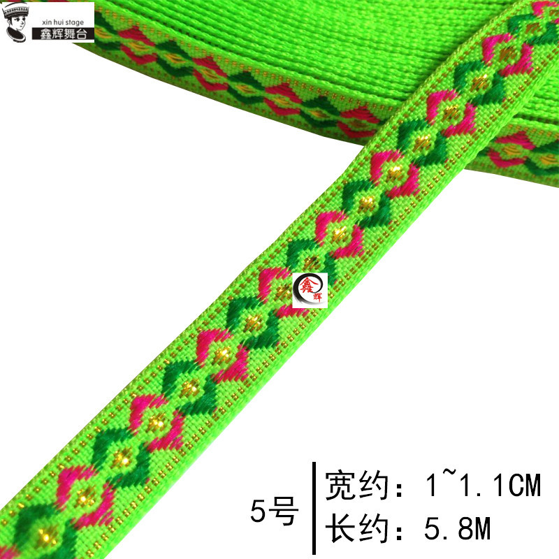 Cinta de Encaje Étnico de 1 cm de Malla Hexagonal y Polietileno para Artesanías