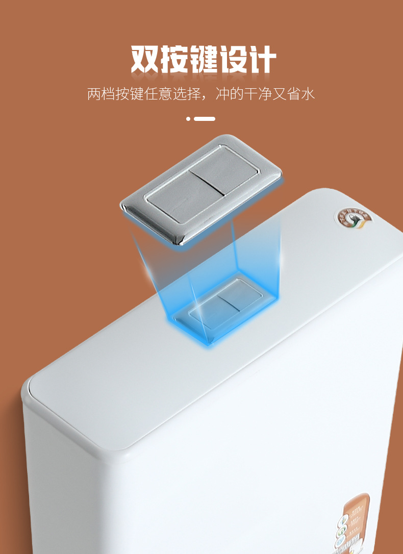 New model of household ceramic squat toilet with water trap, squat toilet bowl, toilet bowl and water tank set project Item Picture