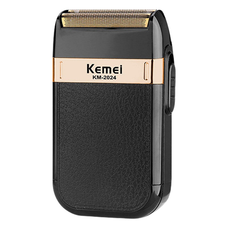 Transfronteriza Kemei máquina de afeitar eléctrica de doble cabezal de afeitar USB recargable de cuerpo completo lavado barba cuchillo