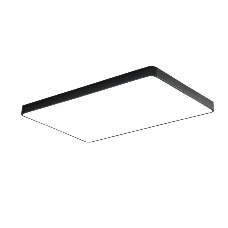 Luz de techo led moderna simple iluminación de sala de estar rectangular atmósfera personalidad 5cm delgada comedor dormitorio principal lámparas de estudio