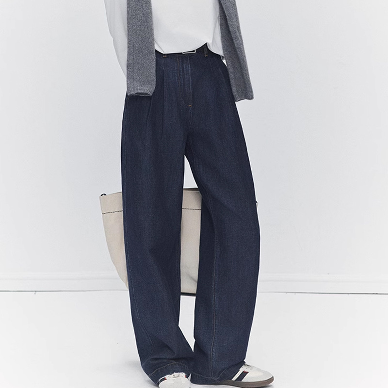 Retro denim trousers