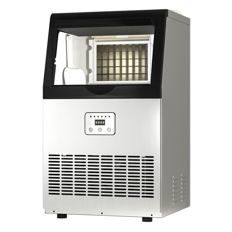 Льдогенератор Коммерческий магазин чая с молоком 300 кг 68 кг фунт маленький большой автоматический КТВ-бар квадратная фабрика кубиков льда