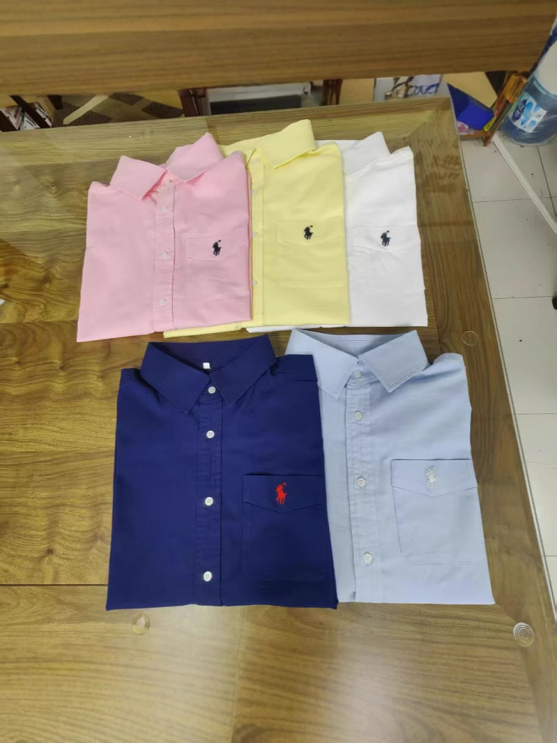 Polo Ralph Lauren kətan yay köynəyi, qısaqol