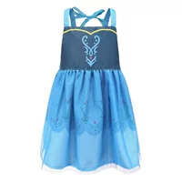 Frozen Aisha Princess Belle Длинные волосы Анна Фартук для девочек Комбинезоны Грязный защитный карман для рисования для детского сада