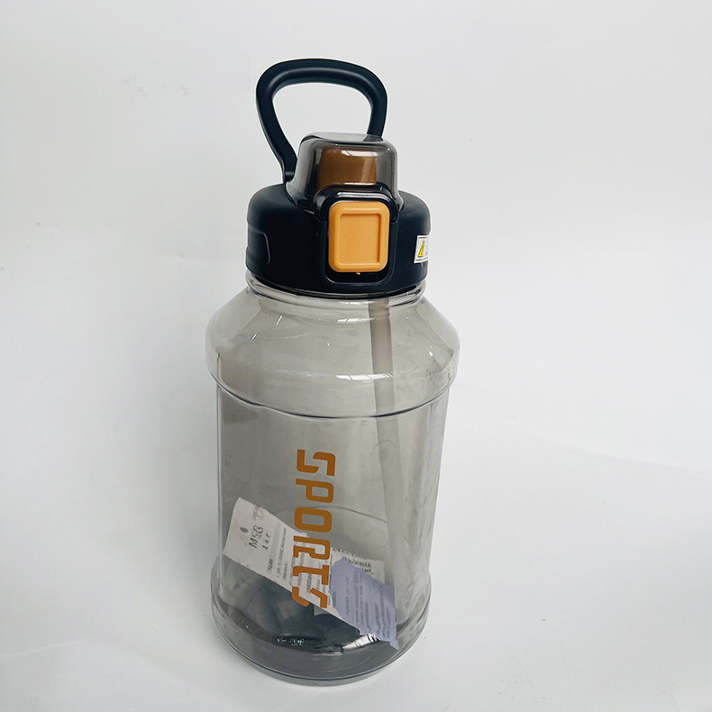 Meishangde 5811 espacio Taza de gran capacidad 1200ml hervidor deportivo sitio de construcción mango taza de agua portátil taza de agua de paja