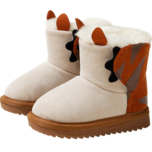 Happy Mary Children's Cotton Shoes Winter Warm Plus Velvet Girls Snow Boots Boys Baby Cotton Shoes Wholesale Snow Boots