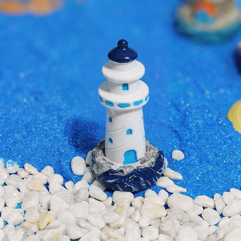 Faro Decorativo para Acuario y Micropaisaje de Resina Decorativo para Acuario y Pecera