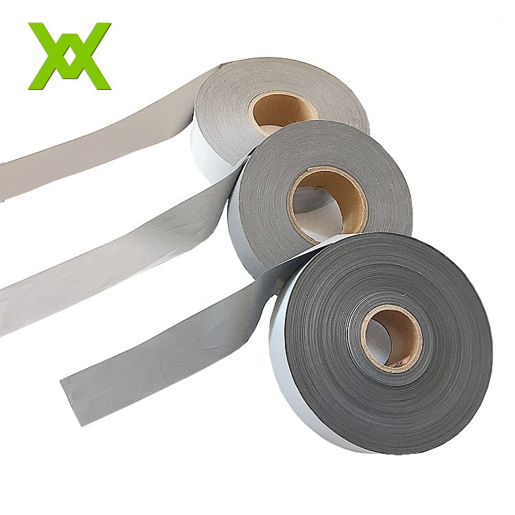 亮银化纤银灰色反光带反光条警察建筑工地工装衣服辅料厂家批发