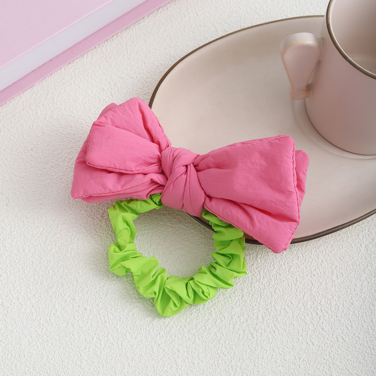 Lazo de tela para niños, lazo para el cabello de intestino grueso, niña coreana, cuerda para la cabeza dulce, cuerda para el cabello de cola de caballo, banda de goma, tocado japonés y coreano