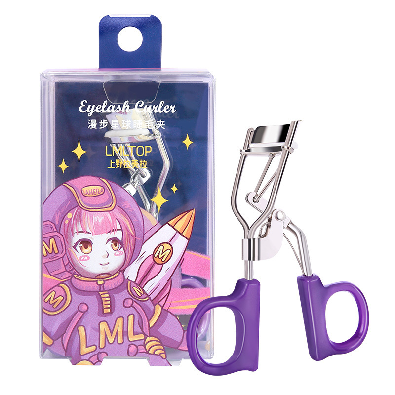 La Meela Walk Planet Eyelash Clips acero inoxidable una vez de forma de gran ángulo girasol curler A340
