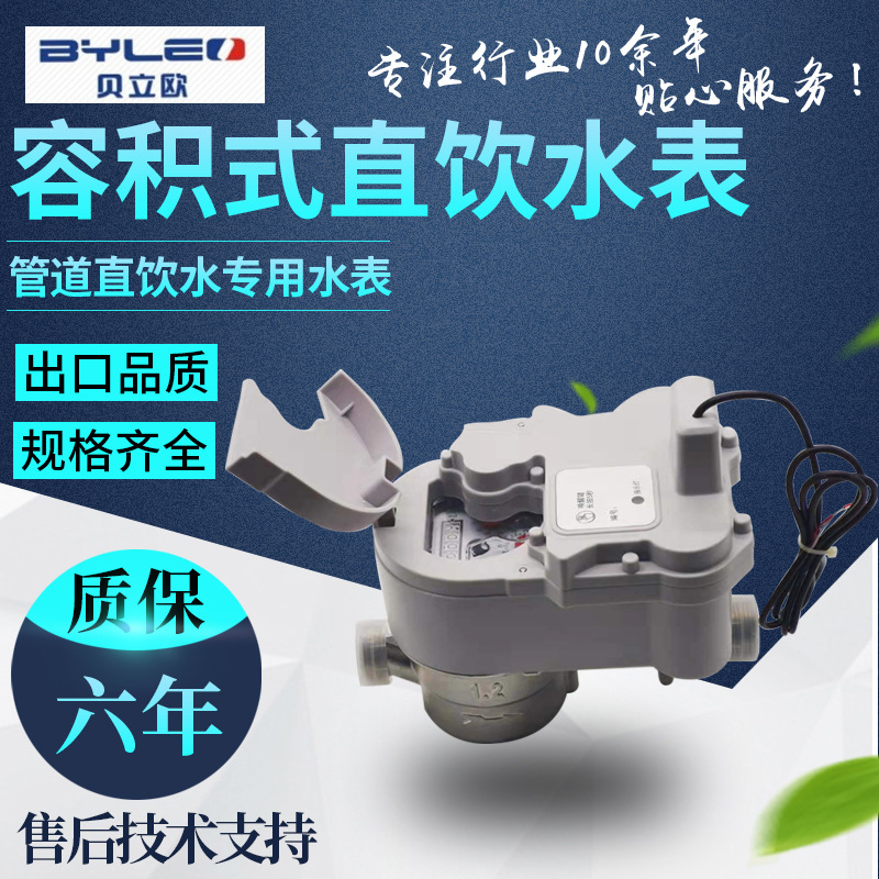 厂家无磁容积式直饮水卫生级水表 管道直饮水专用质保6年阀控水表