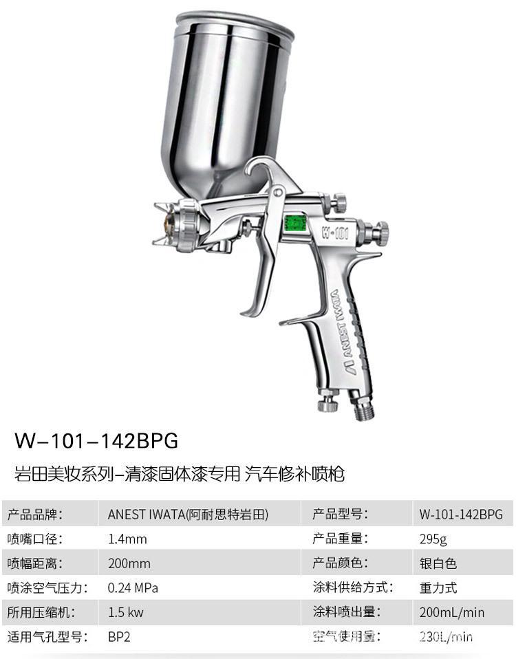 日本岩田W-101手动喷枪   空气喷枪