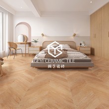 日式奶油原木色木纹砖600X1200客厅餐厅卧室地板砖仿实木全瓷防滑