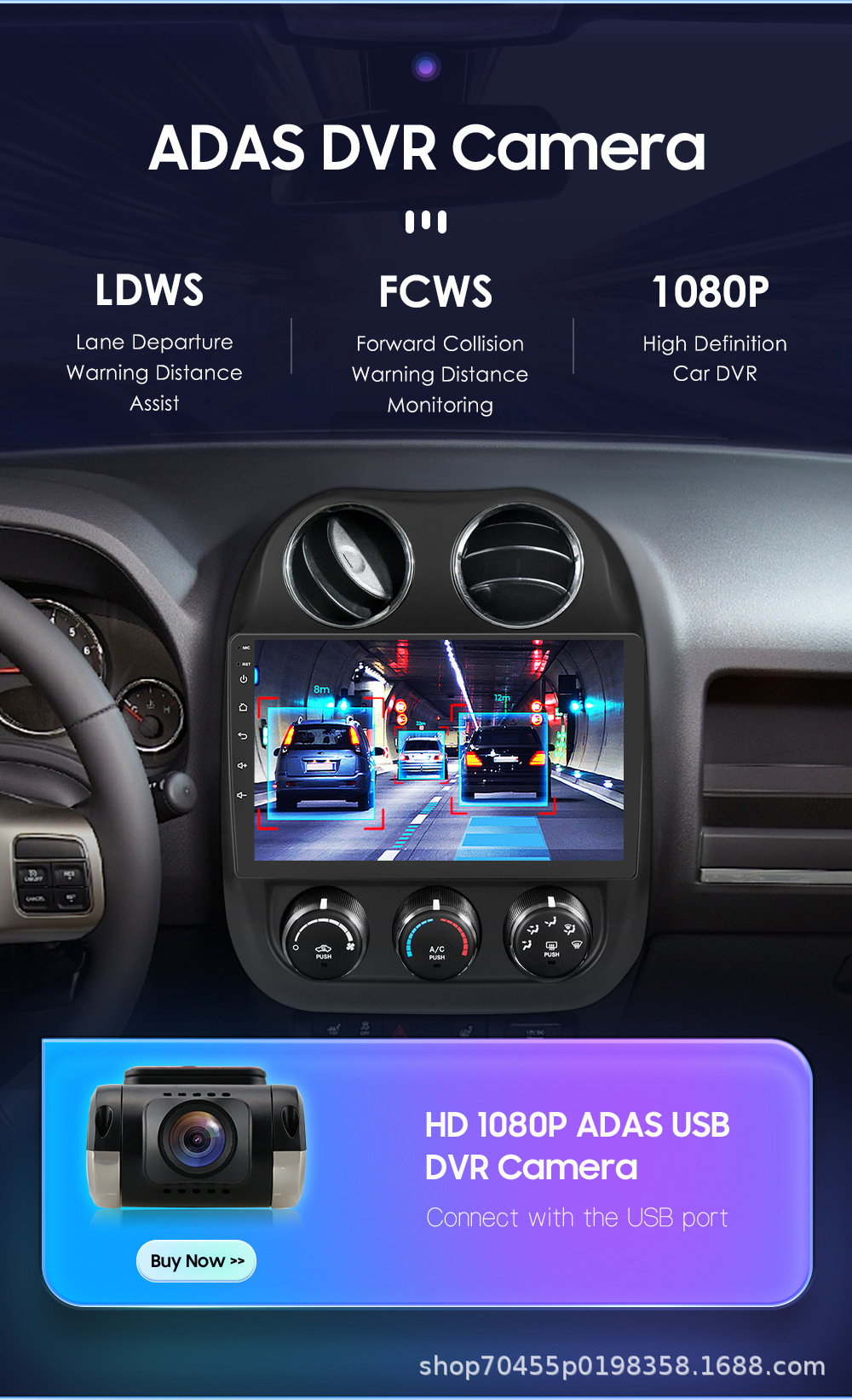 For Jeep Guide 09-16 car navigation wireless Carplay Android car navigation all-in-one