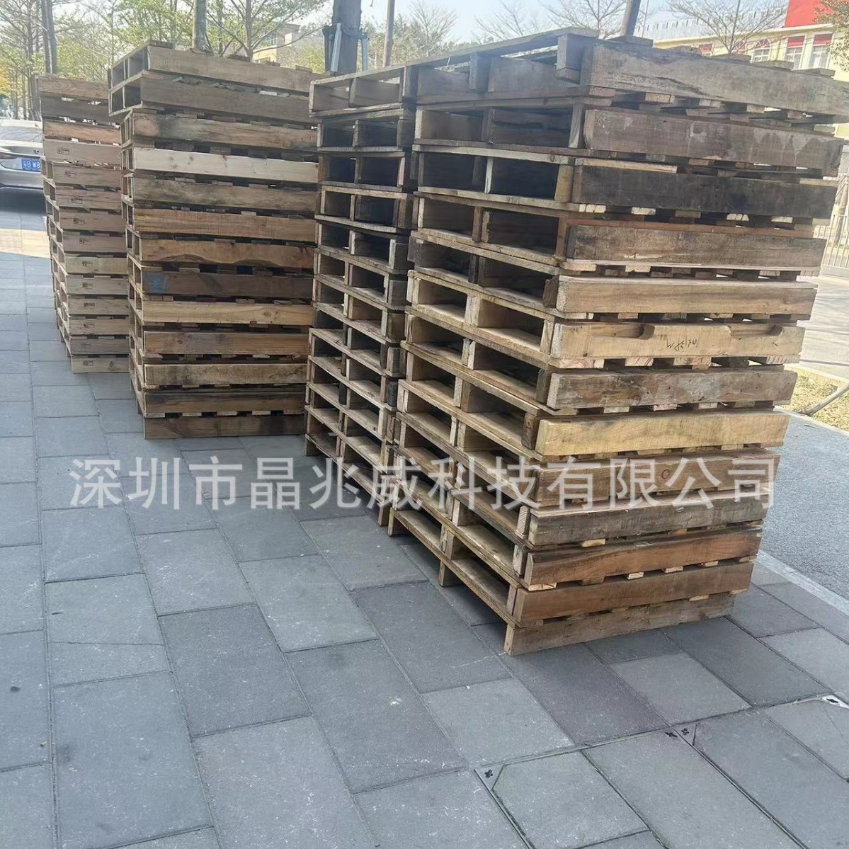 旧材料做普通出货用木托盘回收木卡板龙岗惠州装货周转木栈板环保