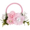 Children's brand cute fresh hair rope for princess, flowered, simple and elegant design