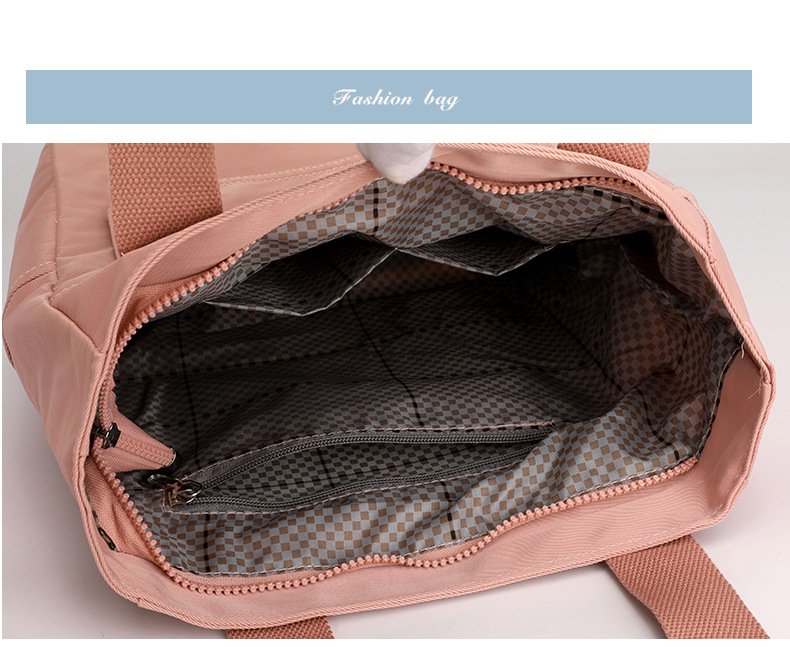 Custom-made tote bags for women, large-capacity fashionable and trendy handbags, printed LOGO nylon water-resistant single-shoulder bags undefined