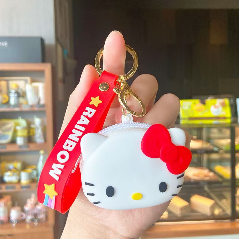 卡通可爱三丽鸥钥匙扣零钱包儿童礼品零钱收纳包挂饰书包挂件批发|undefined