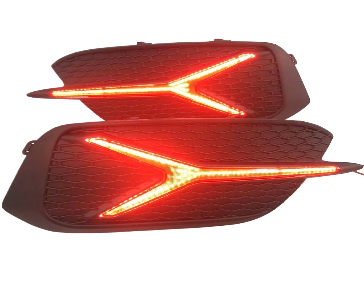 Aplicable a la luz de parachoques trasero Civic de 10 generaciones Luz de parachoques trasero tipo Y Luz de freno trasera Luz de parachoques trasero cívico 3 funciones