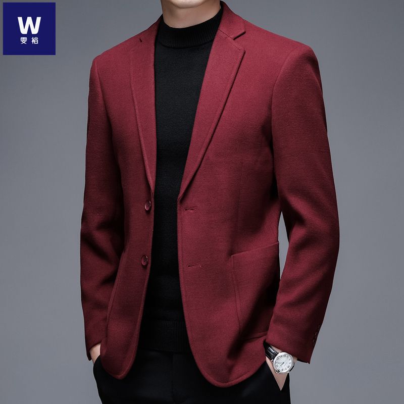 New autumn men's suit, stylish single-breasted casual business formal wear, solid color autumn and winter jacket, men's top New autumn men's suit, stylish single-breasted casual business formal wear, solid color autumn and winter jacket, men's top